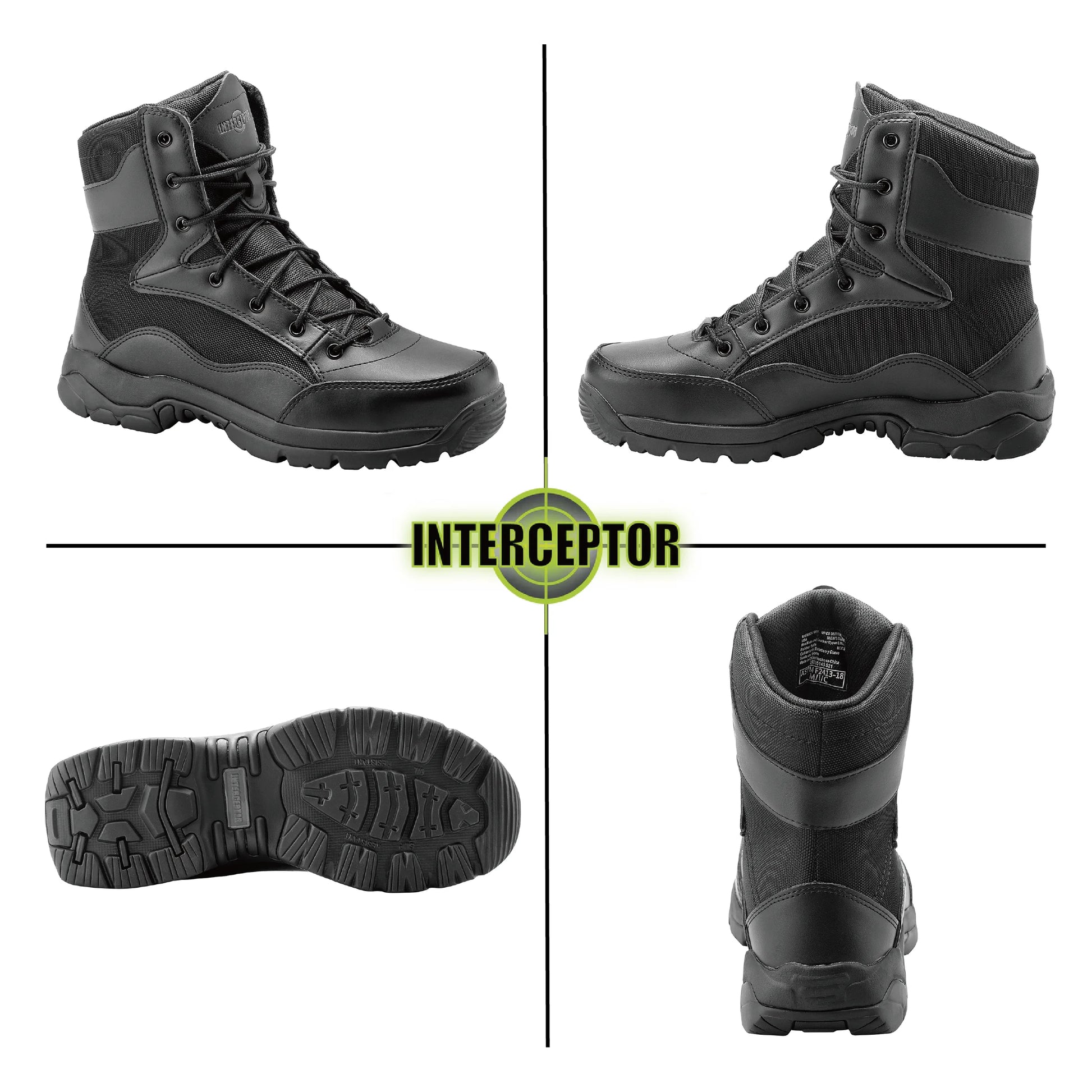 Men's Interceptor Force 8" Steel Toe Tactical Boots - Ultimate Comfort and Protection for Every Step