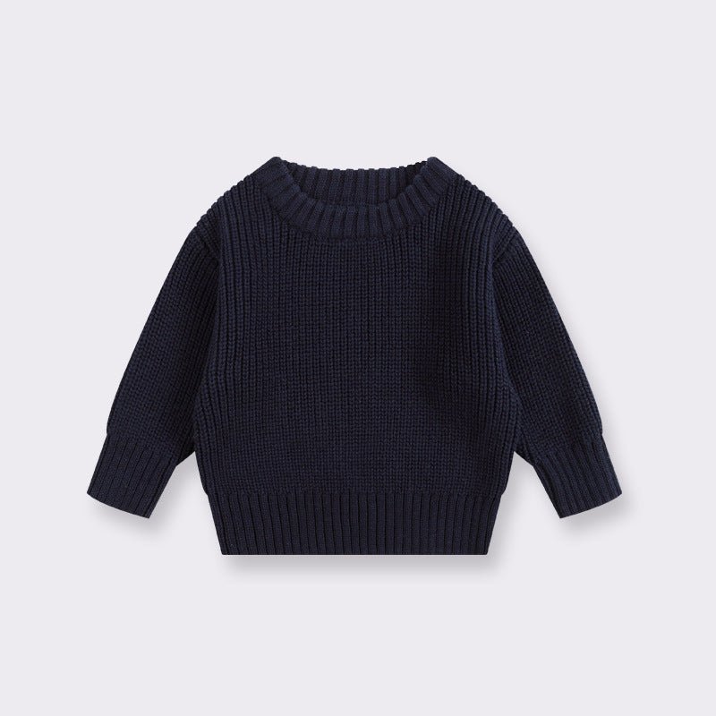 Baby Cotton Crewneck Sweater for Boys and Girls - Journey Must Haves