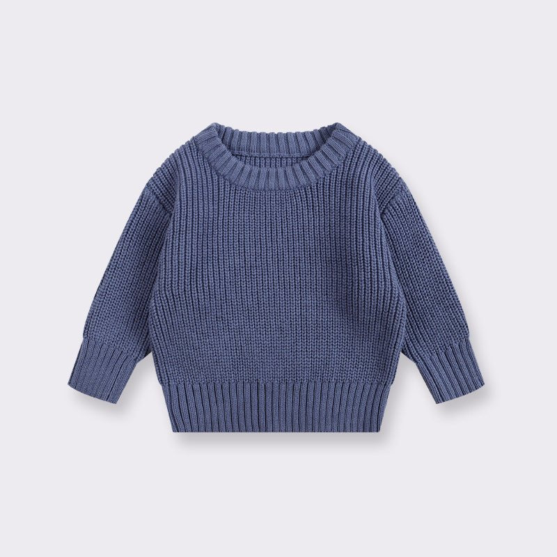 Baby Cotton Crewneck Sweater for Boys and Girls - Journey Must Haves