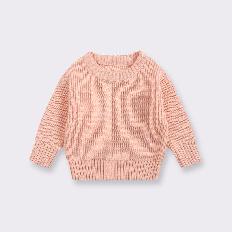 Baby Cotton Crewneck Sweater for Boys and Girls - Journey Must Haves
