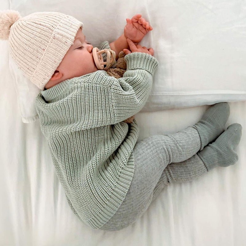 Baby Cotton Crewneck Sweater for Boys and Girls - Journey Must Haves