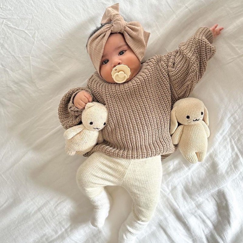 Baby Cotton Crewneck Sweater for Boys and Girls - Journey Must Haves