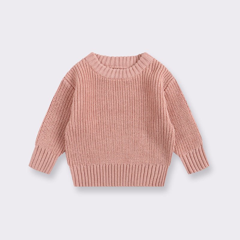 Baby Cotton Crewneck Sweater for Boys and Girls - Journey Must Haves