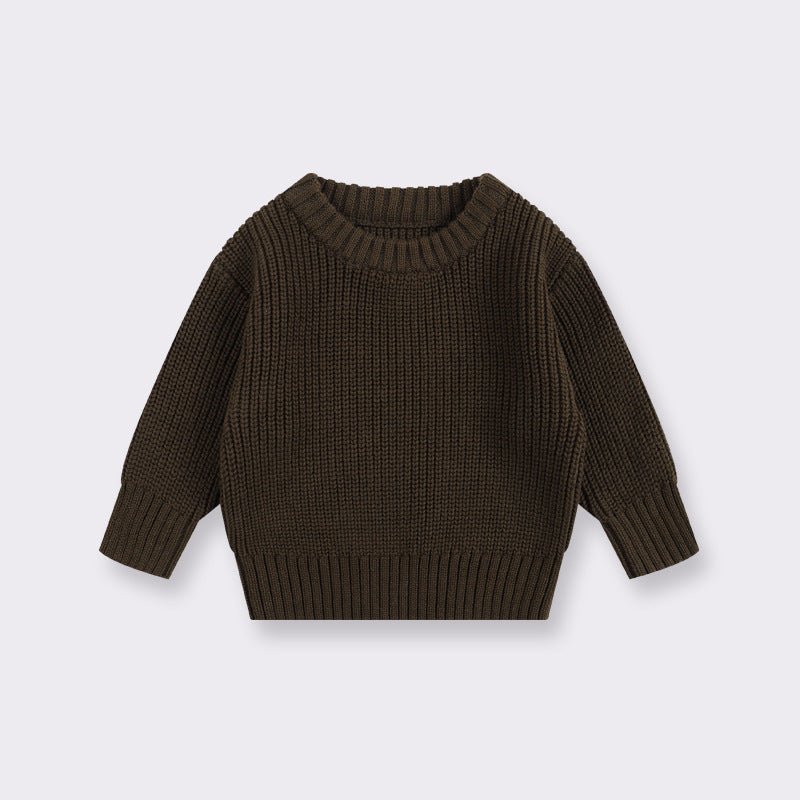 Baby Cotton Crewneck Sweater for Boys and Girls - Journey Must Haves