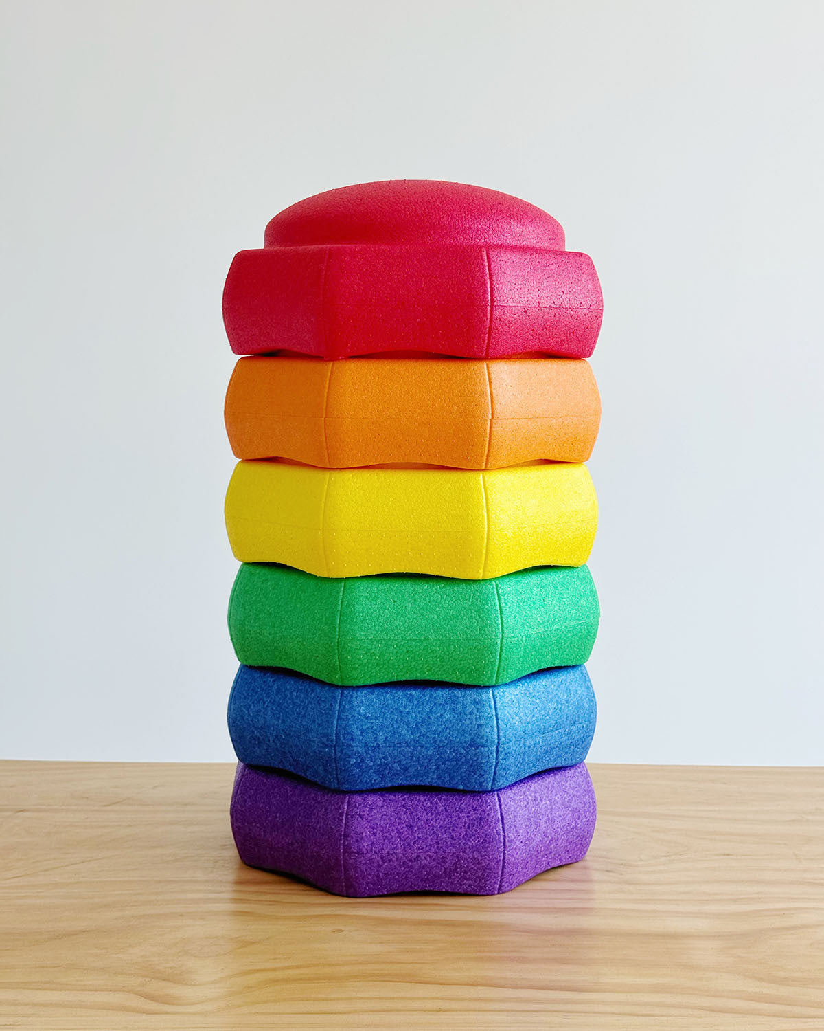 EPP Foam Rainbow Stepping Stones and Balance Board Set