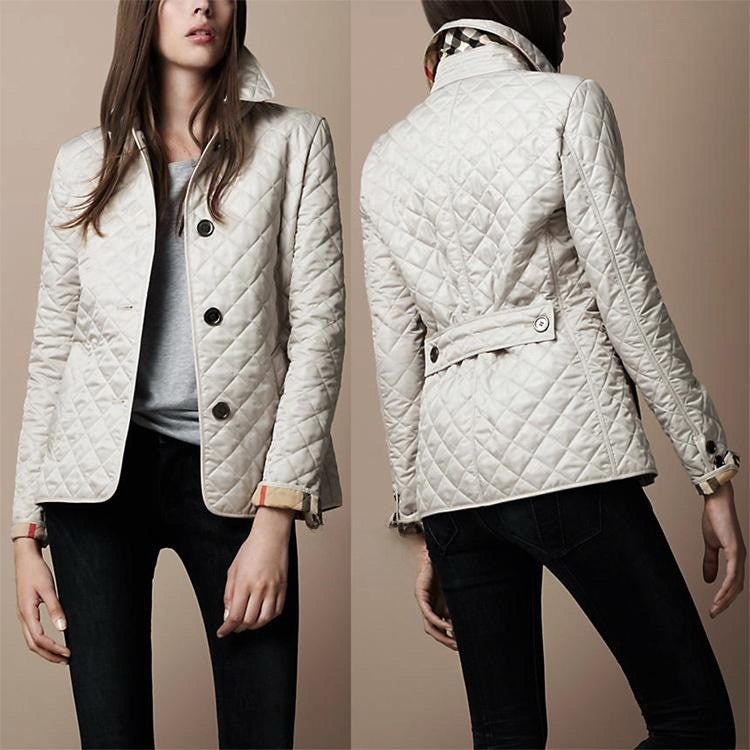 Fitted and warm cotton-padded jacket