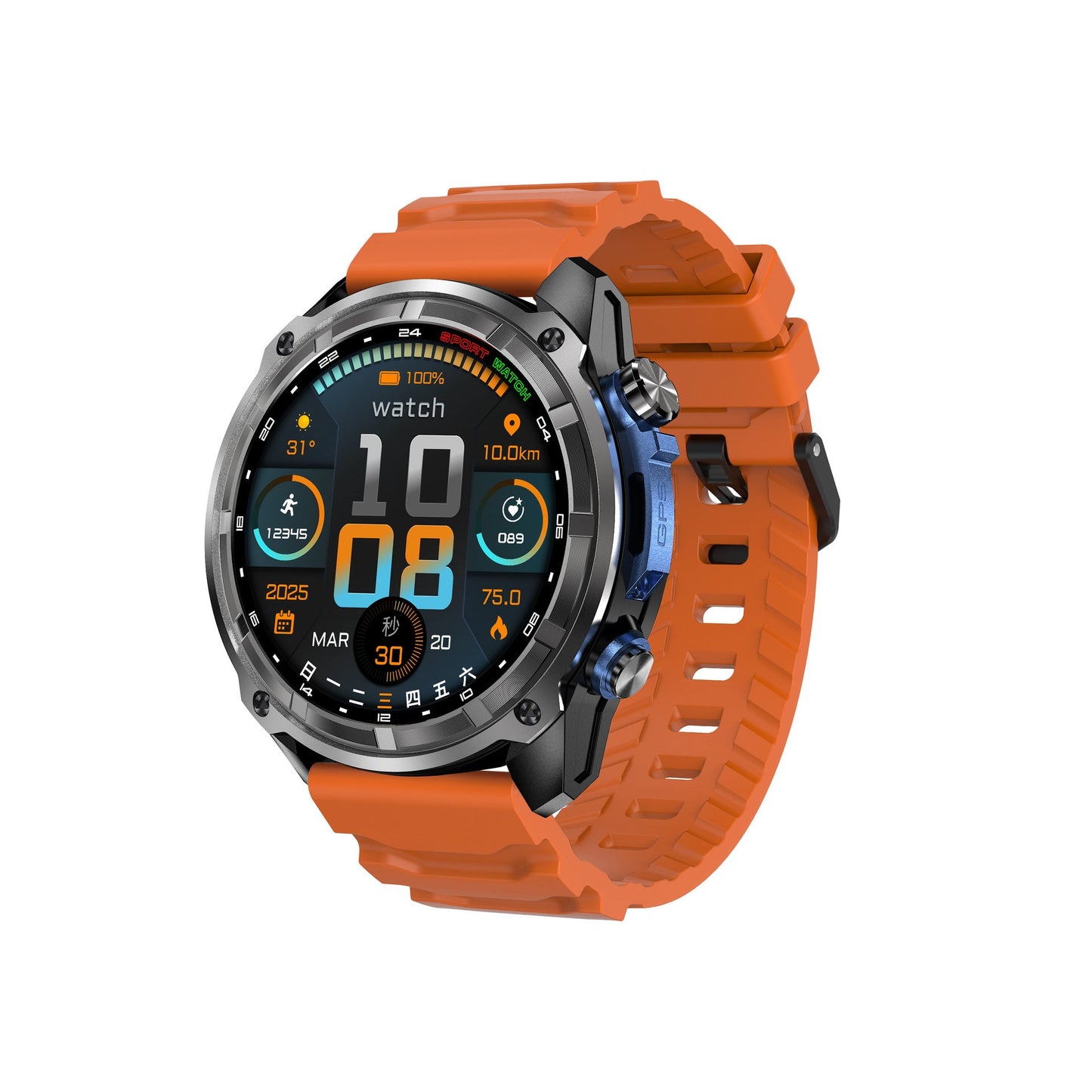 Bluetooth Smart Watch with GPS and Health Monitoring - Journey Must Haves