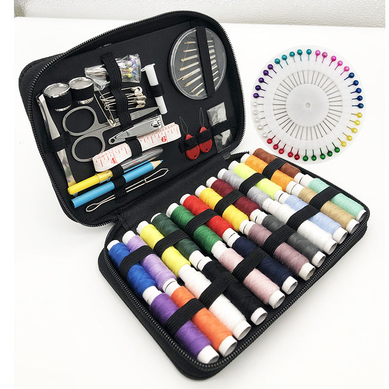 Portable sewing kit set handbag
