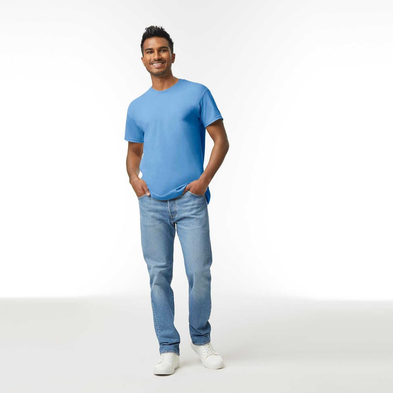 Premium Heavy Cotton T-Shirt Multipack in Carolina Blue - Perfect for Every Season!