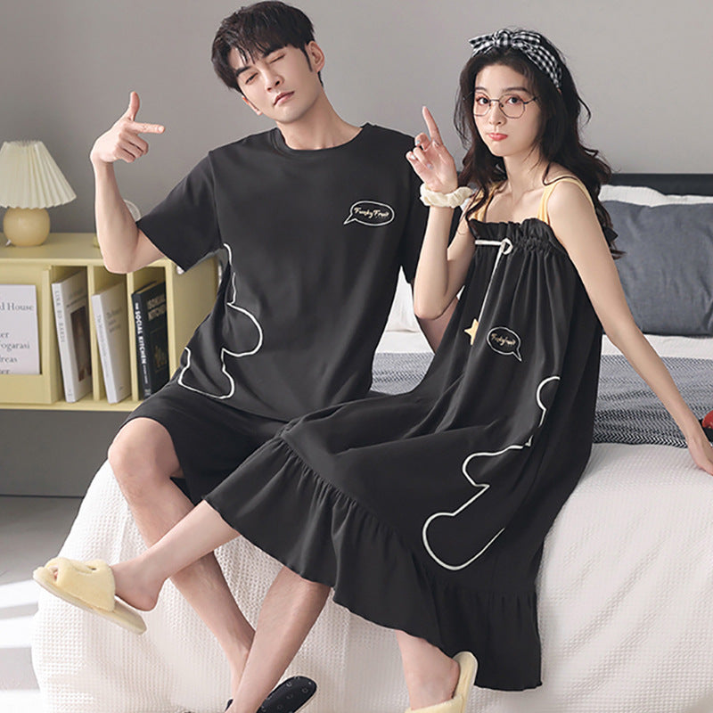 Casual outerwear couple home wear