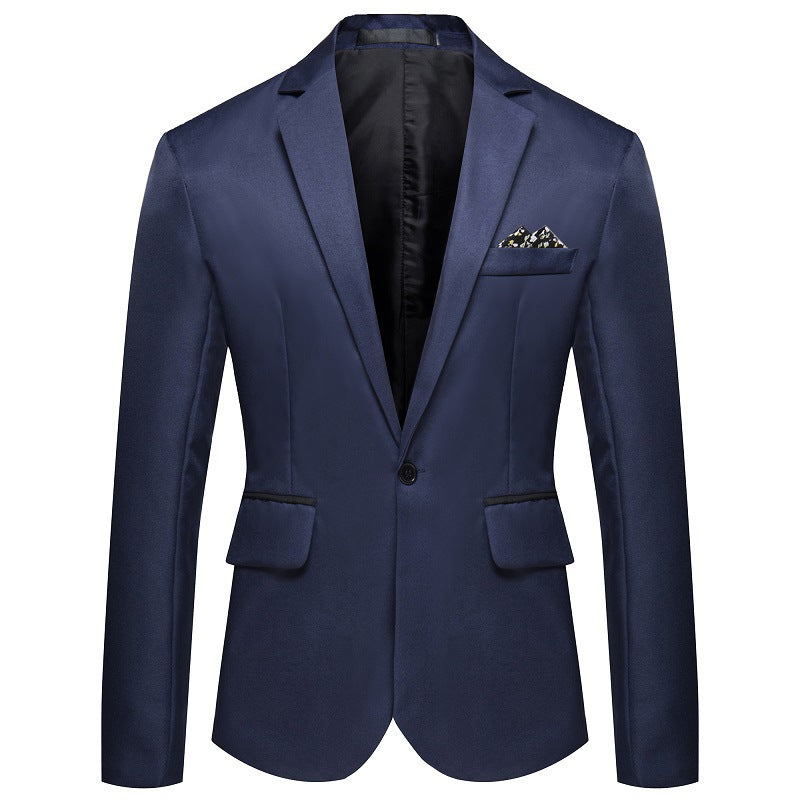 Men's Single-Breasted Casual Suit Jacket