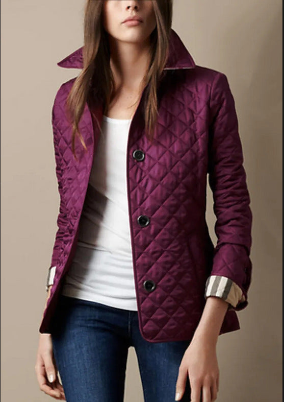 Fitted and warm cotton-padded jacket