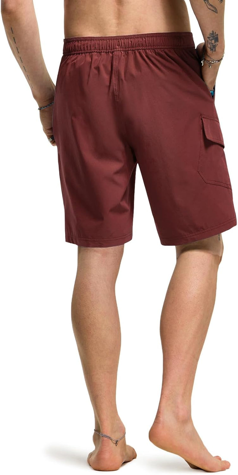 Men's Quick-Dry Swim Trunks - Lightweight Beach Board Shorts with Pockets for Ultimate Comfort