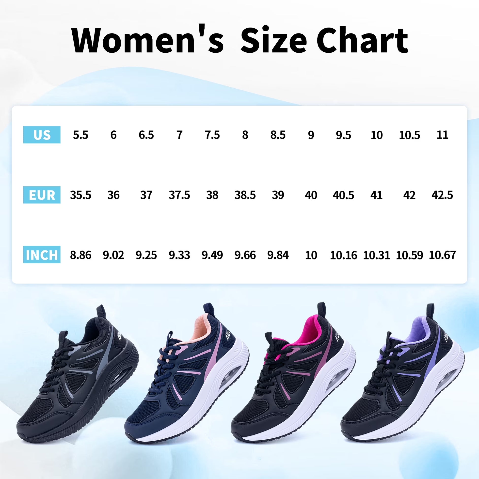 Step into Comfort: Women's Arch Support Wide Width Walking Sneakers for Plantar Fasciitis Relief - Stylish and Supportive Tennis Shoes in Sizes 6-11