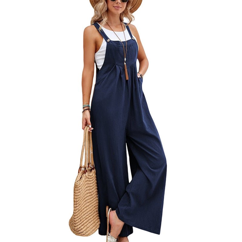 Casual Cotton Suspenders Pants for Women - Journey Must Haves