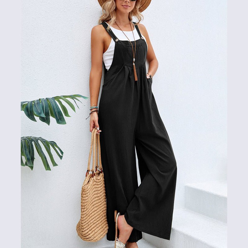 Casual Cotton Suspenders Pants for Women - Journey Must Haves