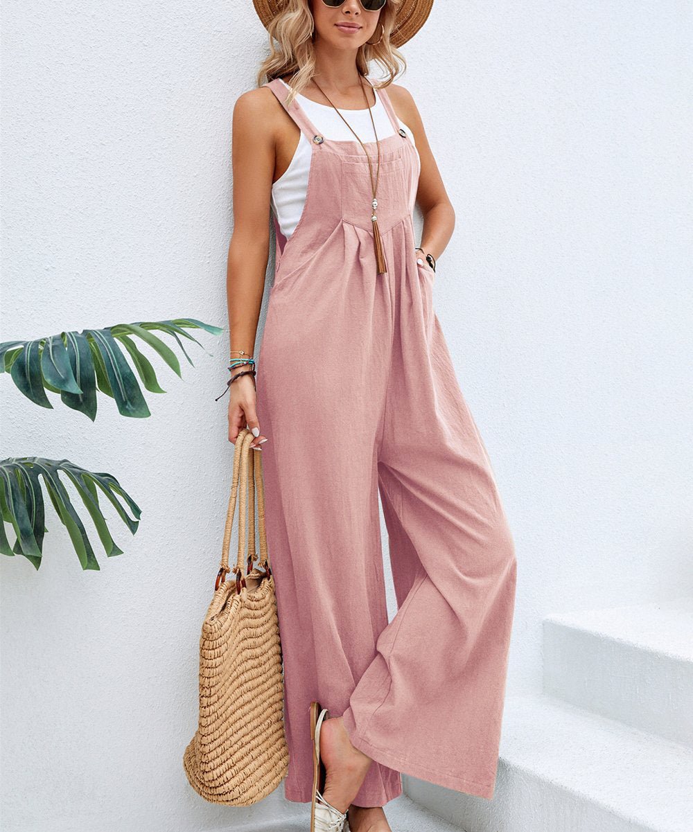 Casual Cotton Suspenders Pants for Women - Journey Must Haves