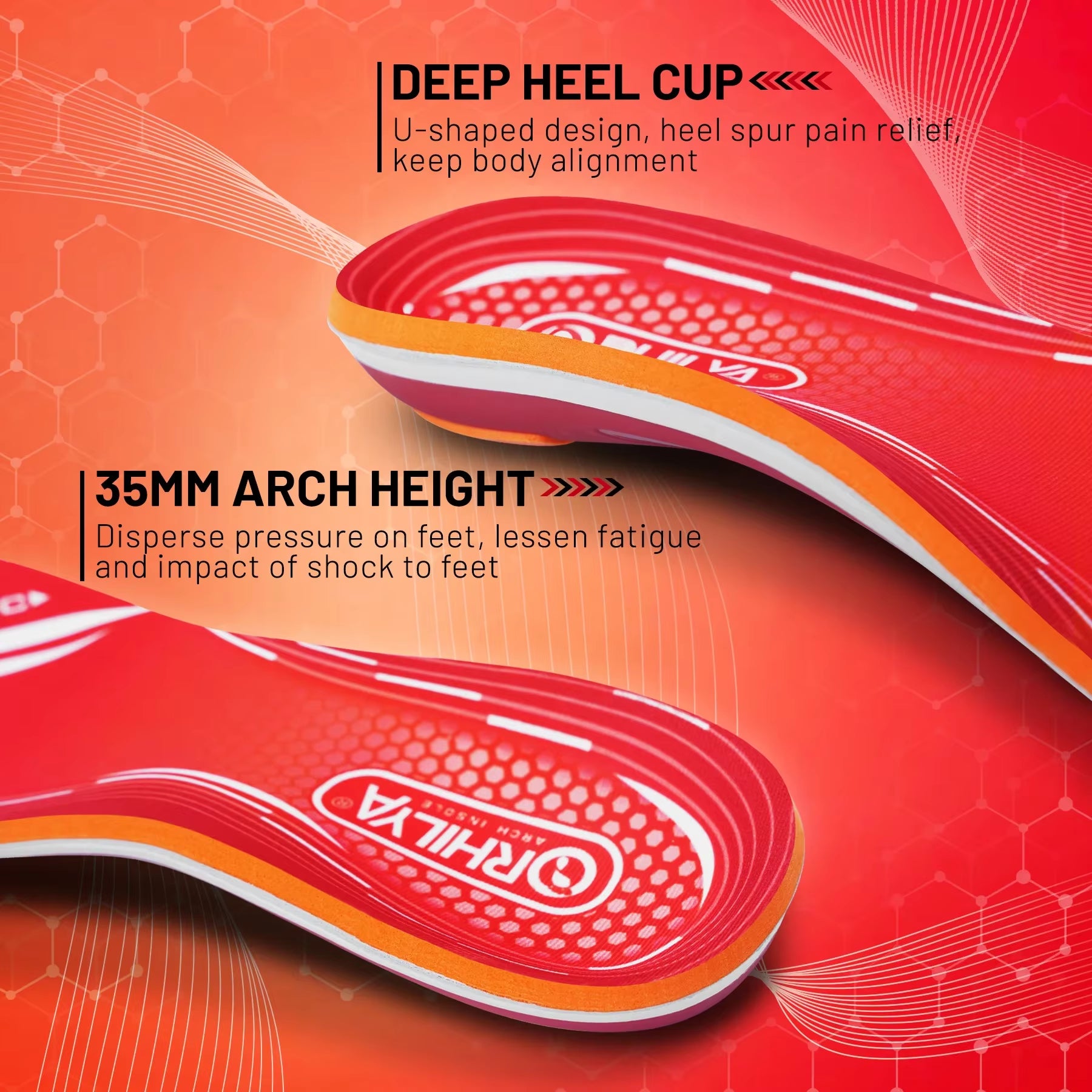 Revolutionary Orthopedic Sport Insoles for Ultimate Flat Foot & High Arch Support - Unmatched Comfort for Men & Women Sneakers
