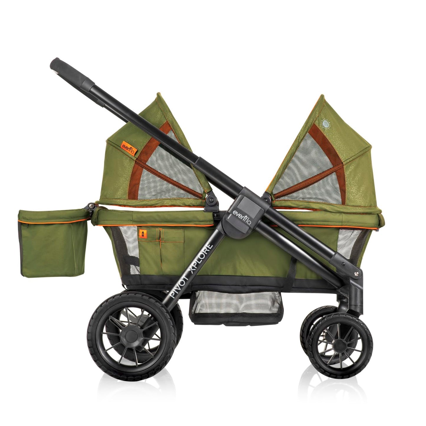 Experience Adventure with the Pivot Xplore All-Terrain Stroller Wagon in Ranger Green