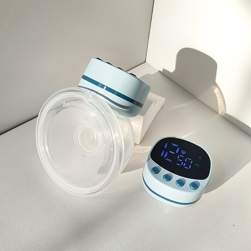 Wearable electric breast pump