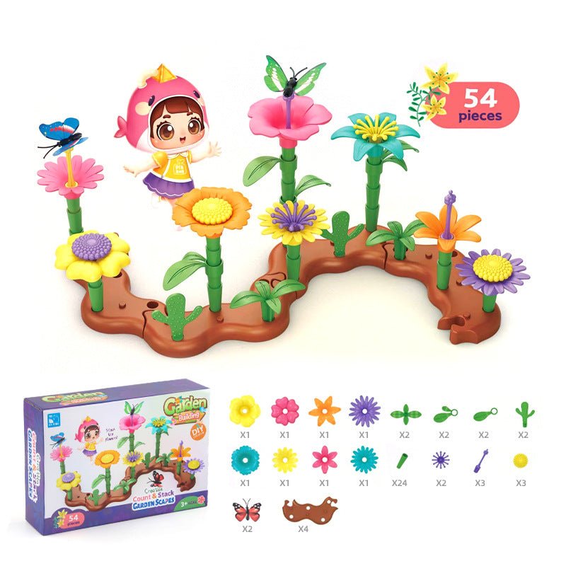 Children's Flower Arrangement Building Blocks Set - Journey Must Haves