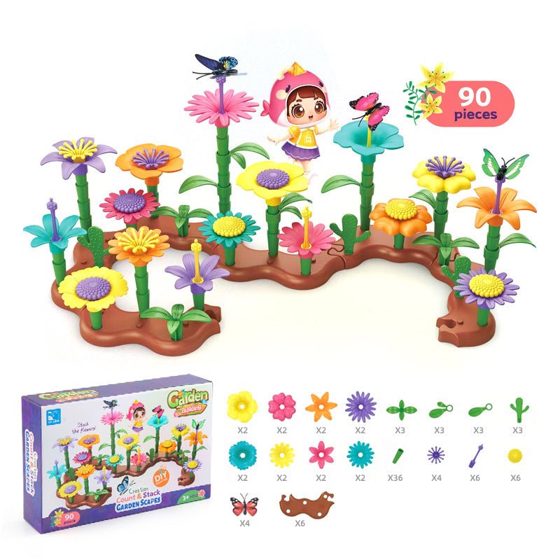 Children's Flower Arrangement Building Blocks Set - Journey Must Haves
