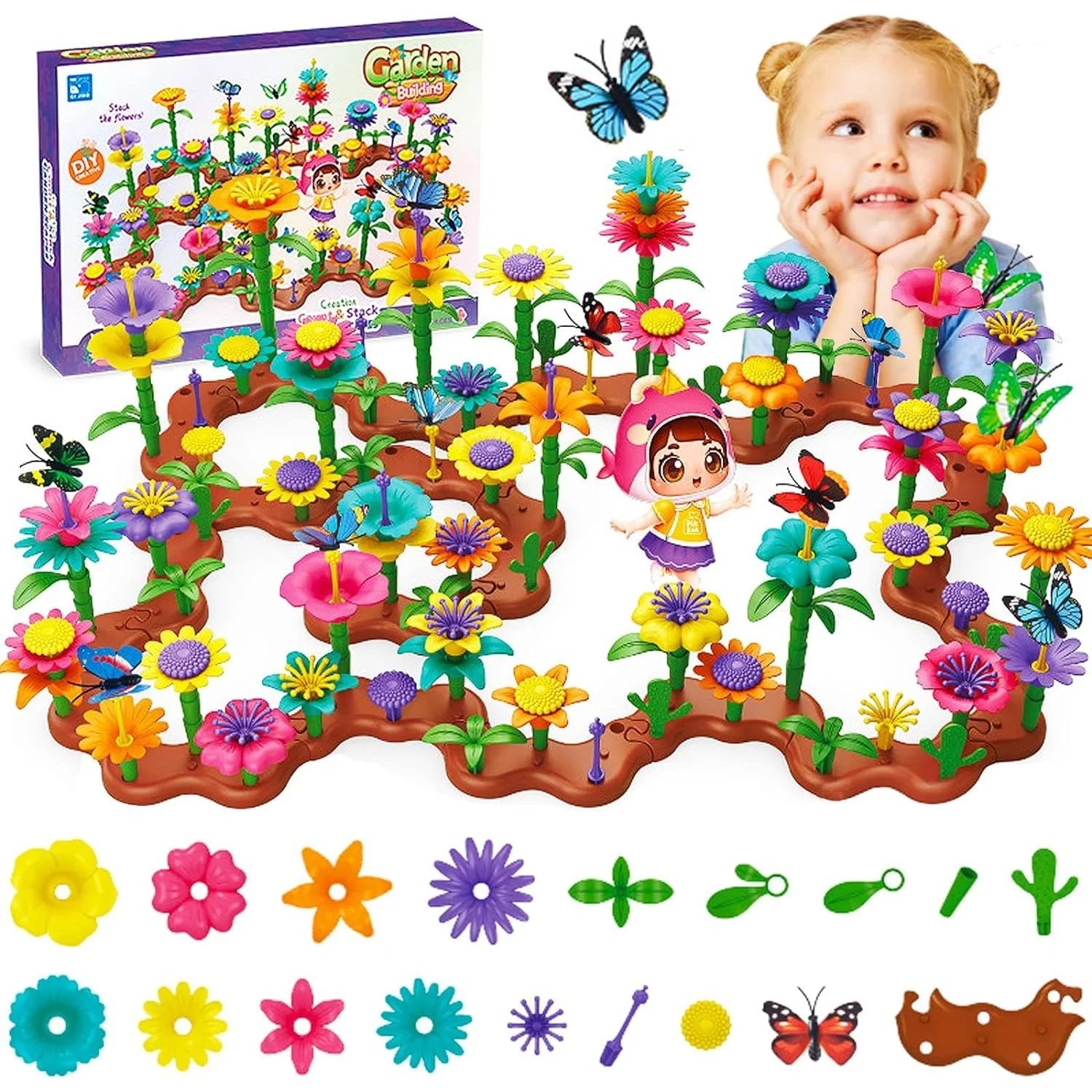 Children's Flower Arrangement Building Blocks Set - Journey Must Haves