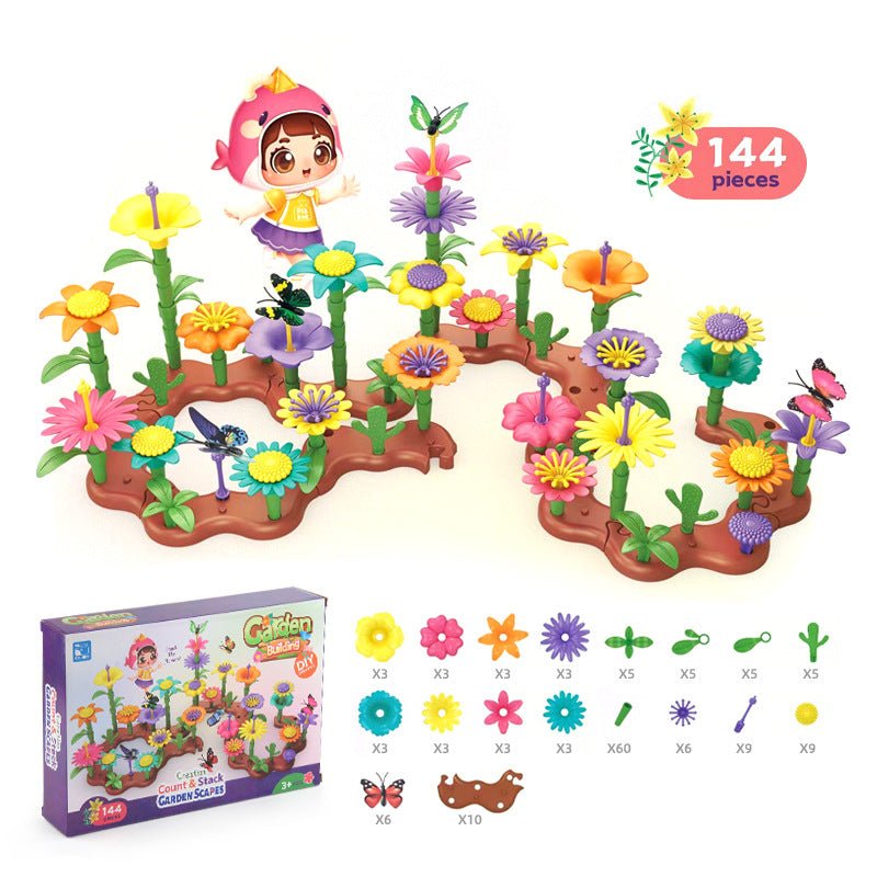 Children's Flower Arrangement Building Blocks Set - Journey Must Haves