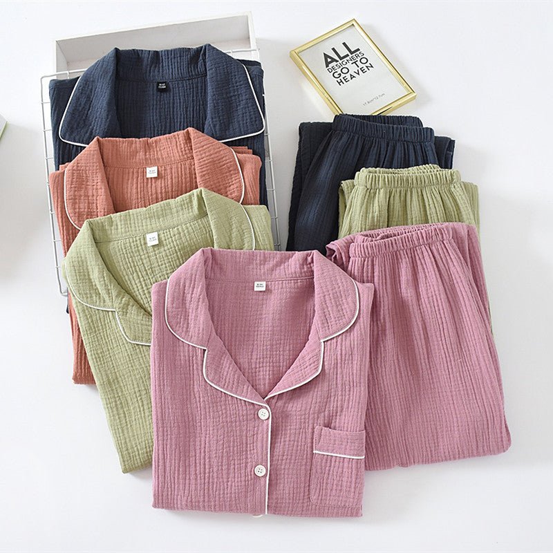 Cotton Pajama Set for Men and Women - Journey Must Haves