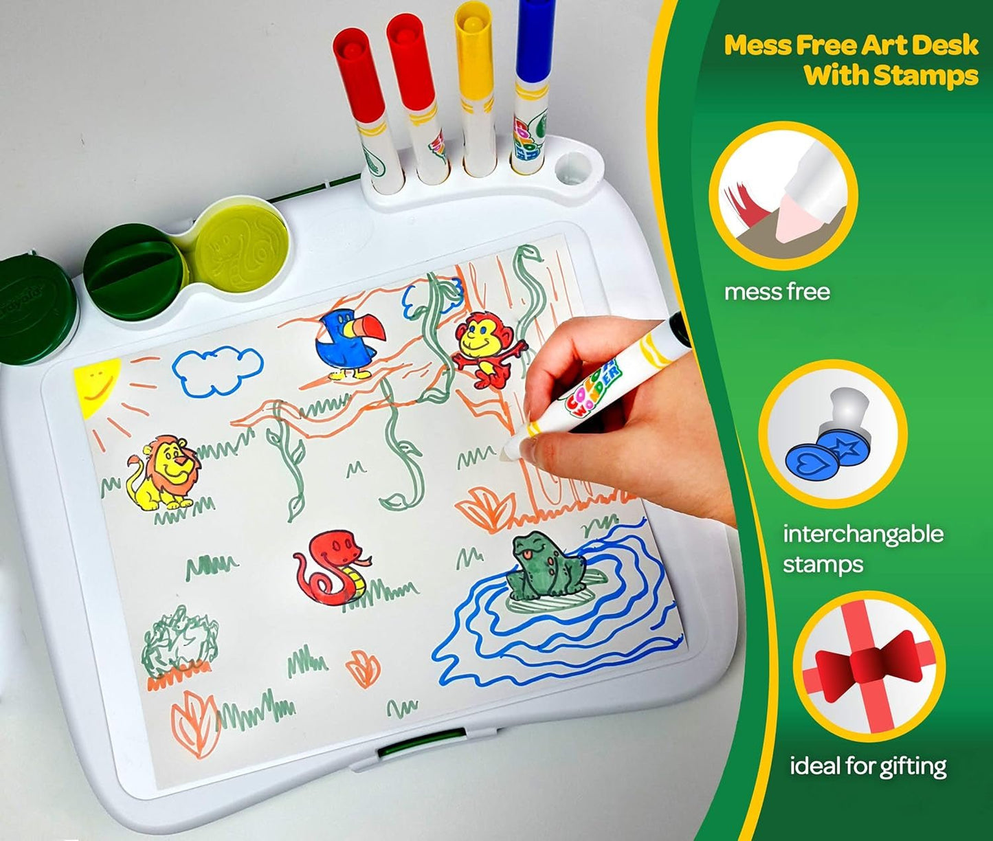 Create Colorful Masterpieces Anywhere with the Color Wonder Mess Free Art Desk – 20+ Fun Pieces for Kids! - Journey Must Haves