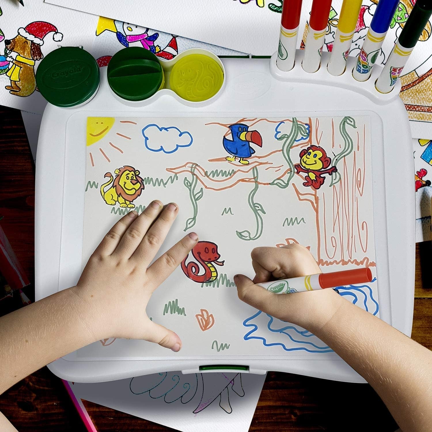Create Colorful Masterpieces Anywhere with the Color Wonder Mess Free Art Desk – 20+ Fun Pieces for Kids! - Journey Must Haves