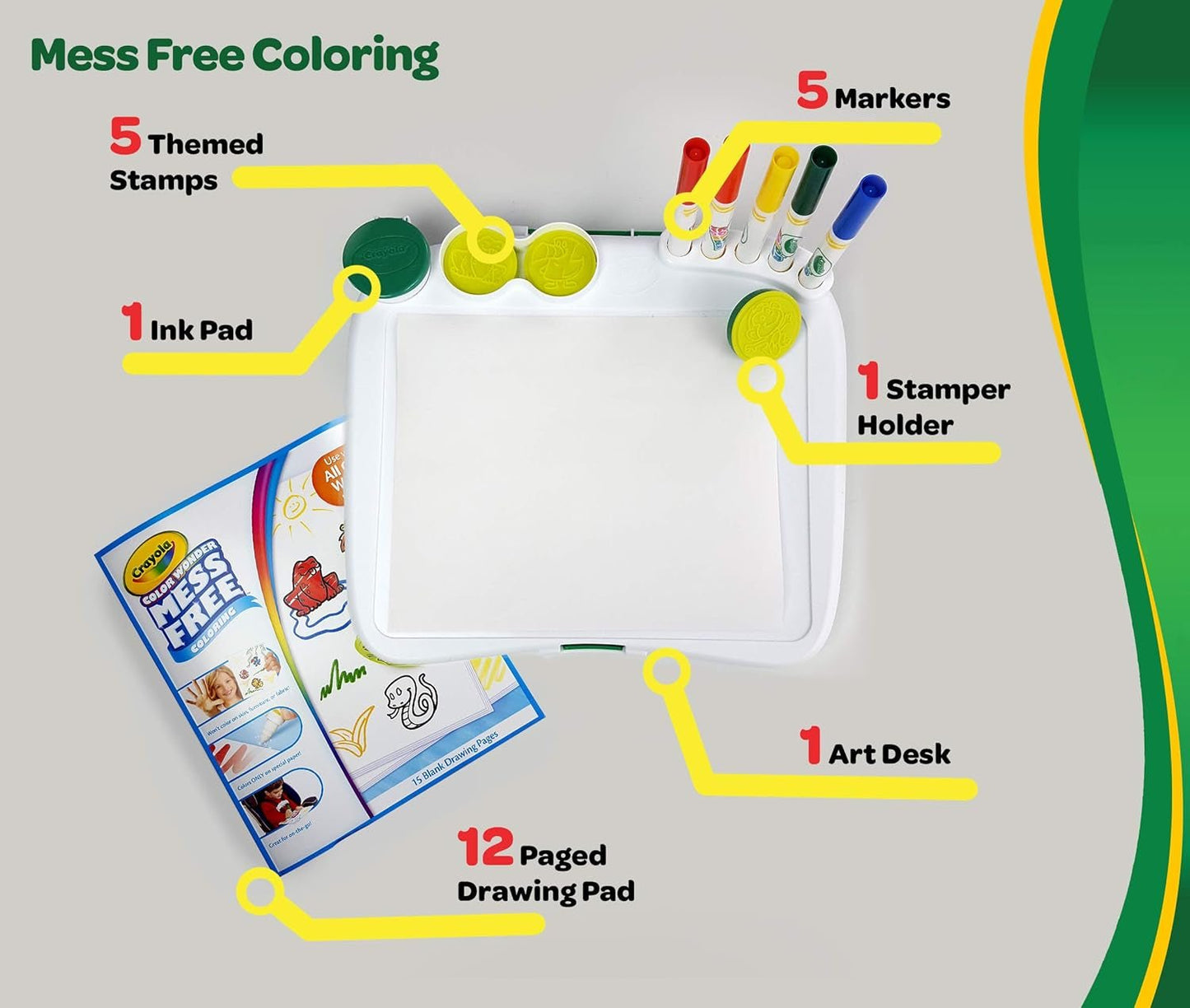 Create Colorful Masterpieces Anywhere with the Color Wonder Mess Free Art Desk – 20+ Fun Pieces for Kids! - Journey Must Haves