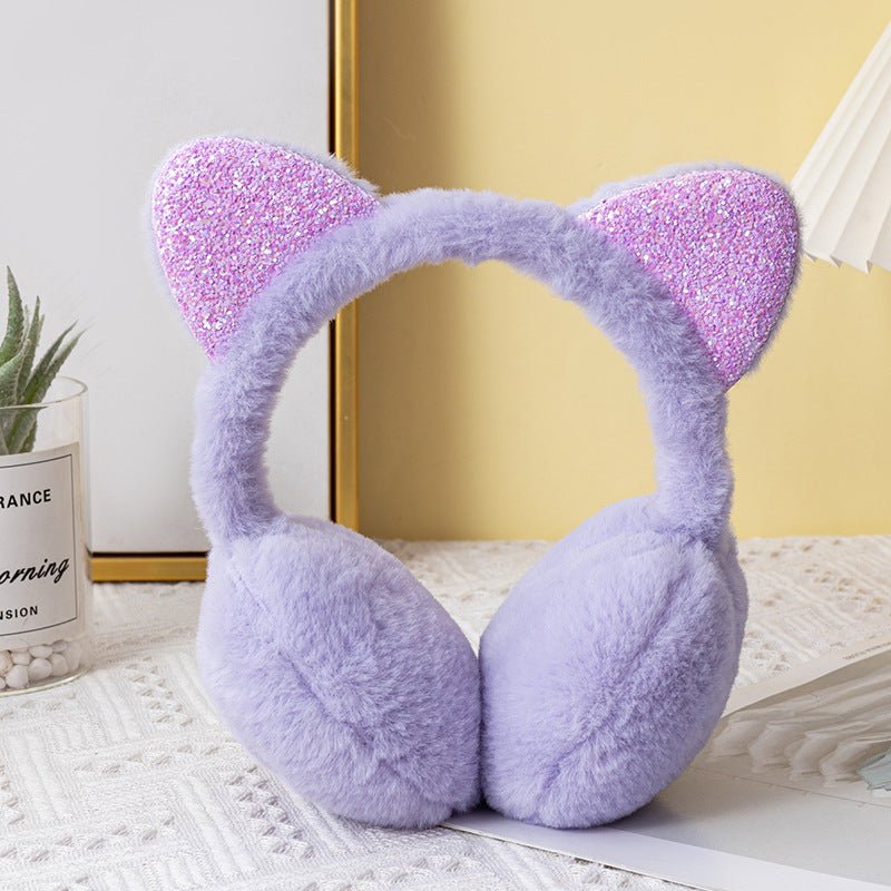 Creative Cat Ear Plush Earmuffs for Kids - Journey Must Haves