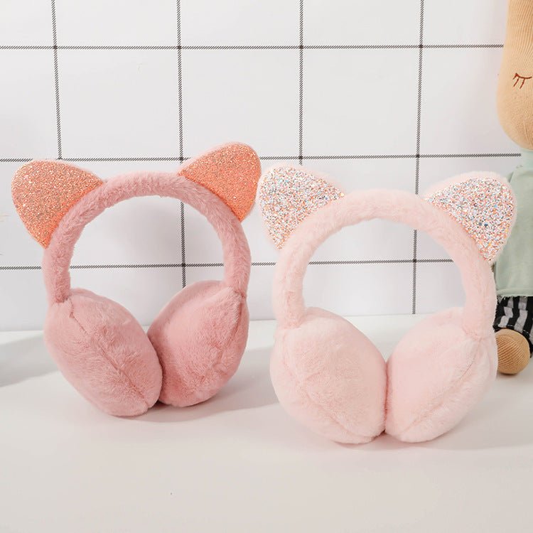 Creative Cat Ear Plush Earmuffs for Kids - Journey Must Haves