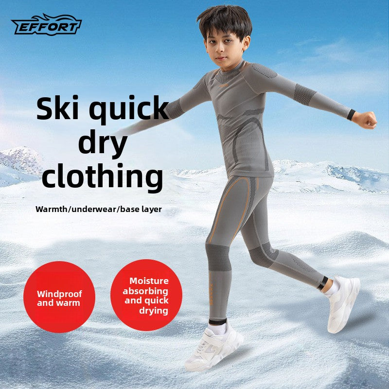 Autumn and Winter Children's Outdoor Sports Underwear