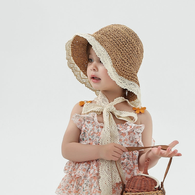 Straw Sun Hat for Women and Children