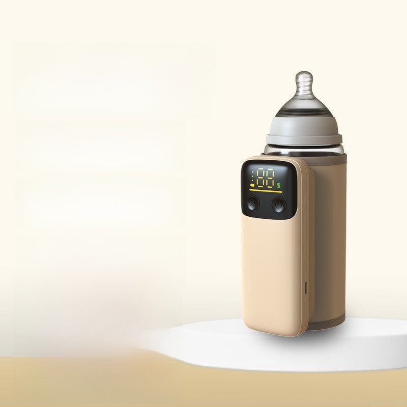 Wireless heating milk bottle insulation cover