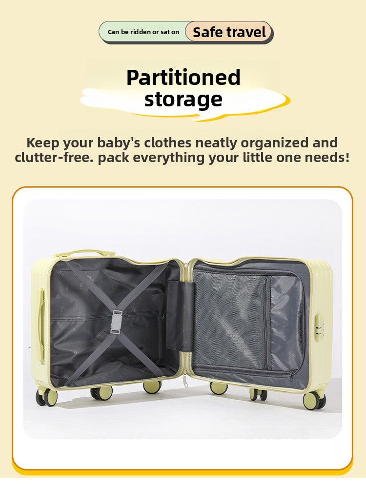 Children Ride-On Luggage Case with Universal Wheels