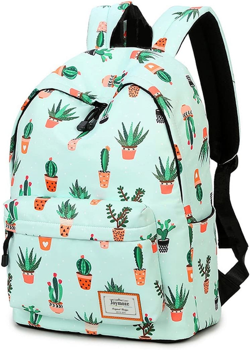 Stylish Cactus Leisure Backpack for Girls - Perfect for School and Travel