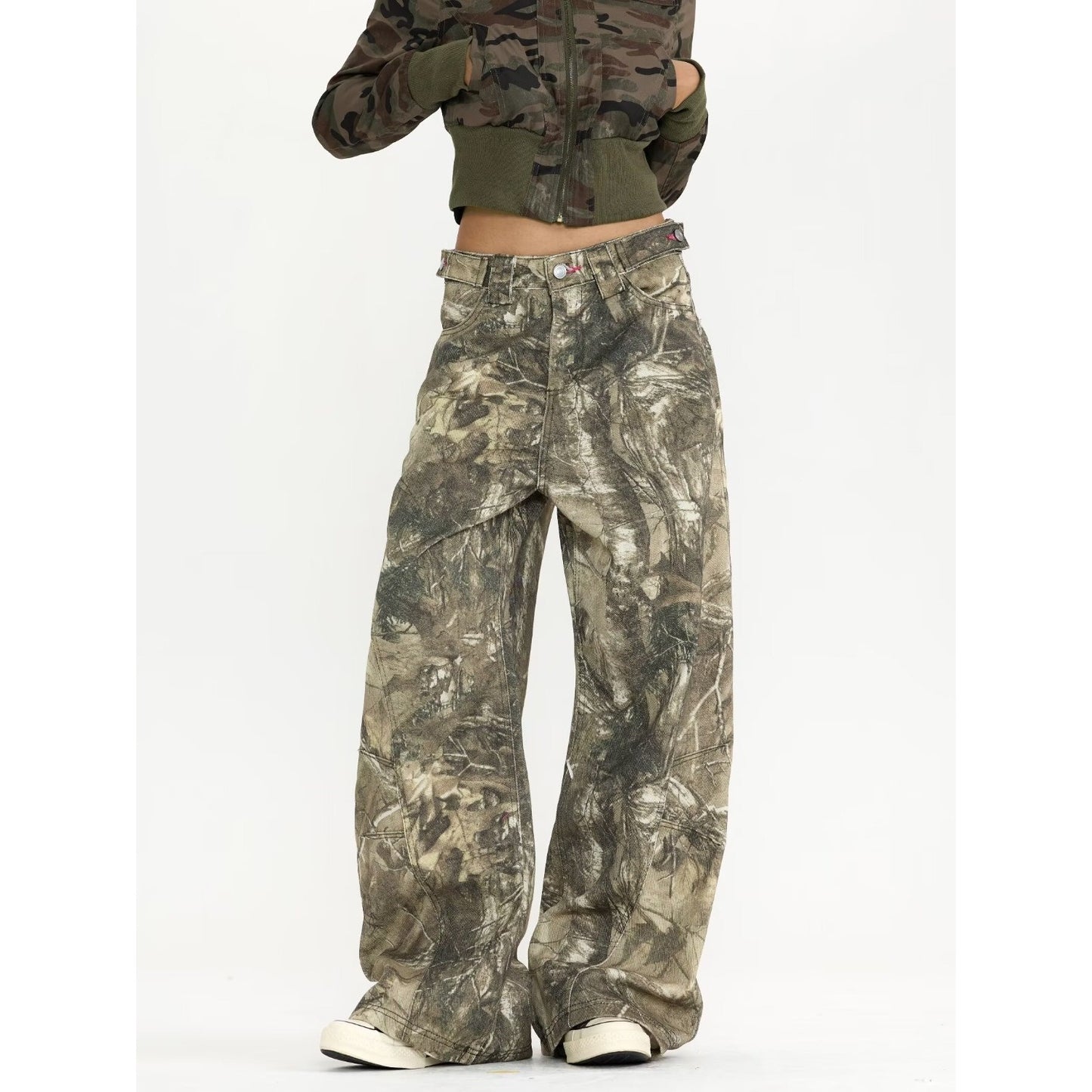 Vintage Camouflage Denim Jeans