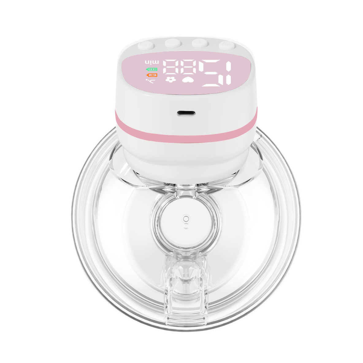 Wearable electric breast pump