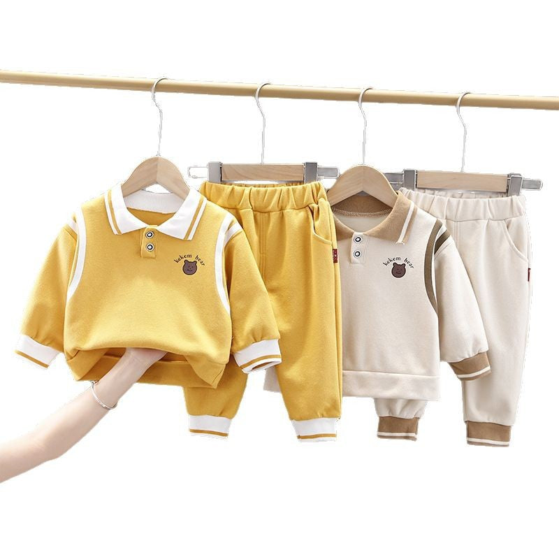 Boys' fall clothing pullover set