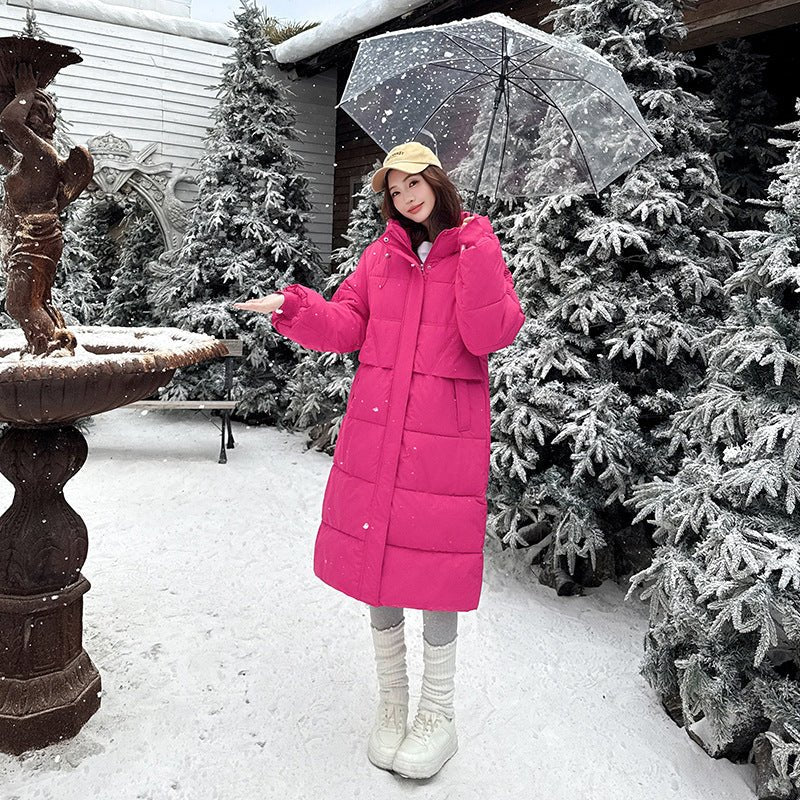 Dragon Fruit Color Cotton Coat for Women - Journey Must Haves
