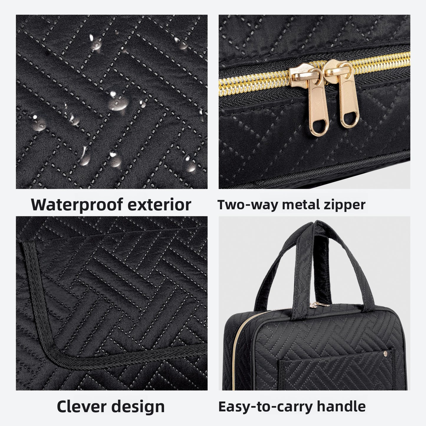 Multifunctional Waterproof Hanging Toiletry Bag with Large Capacity
