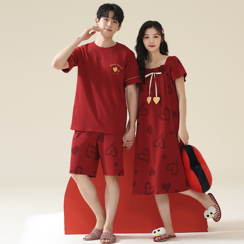 Casual outerwear couple home wear