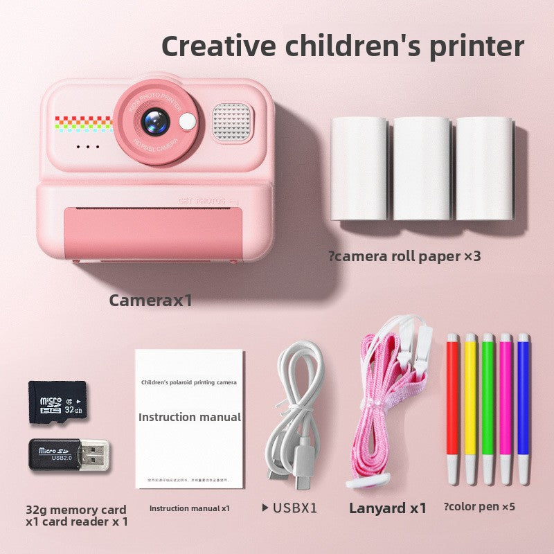 Color Print Children Camera