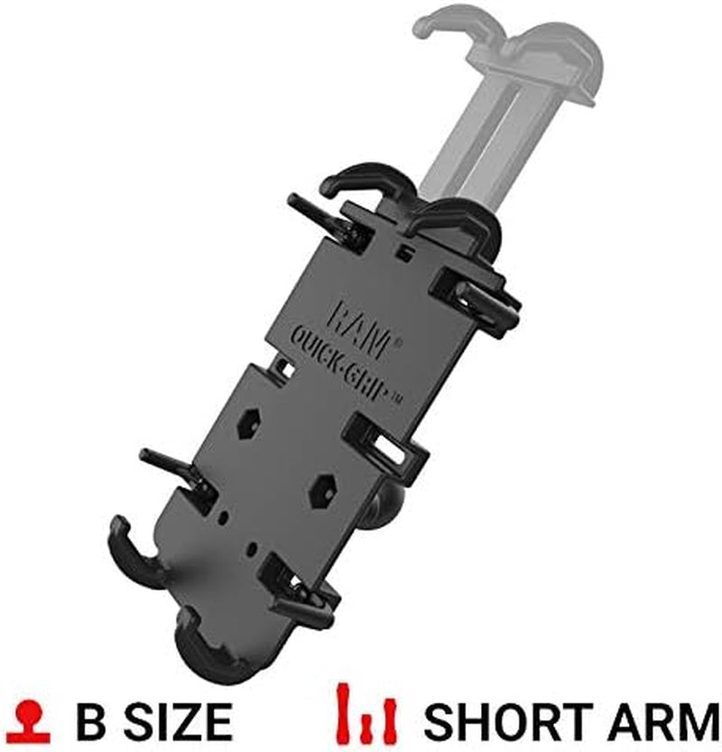 Secure Your Ride with the Quick-Grip Large Phone Mount - Perfect for Motorcycles, ATVs, and Bikes!