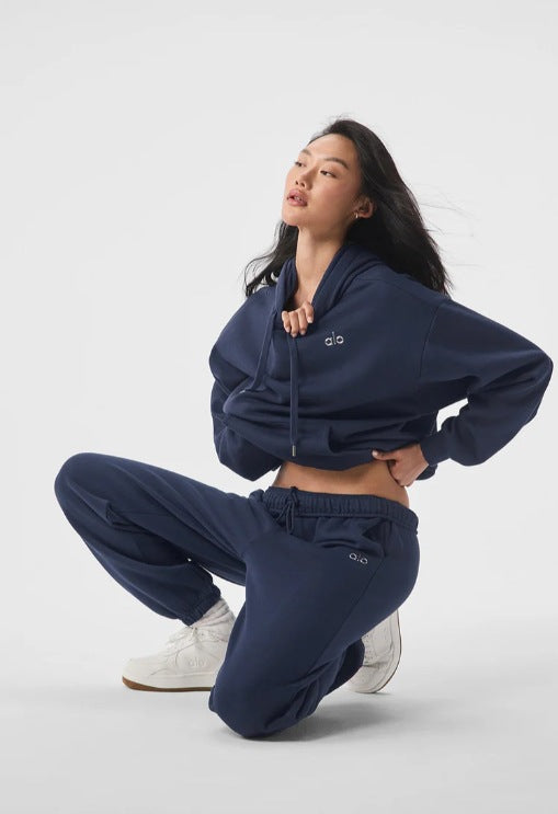 Men's Hooded Sweatshirt and Pants Set with 3D Embroidery