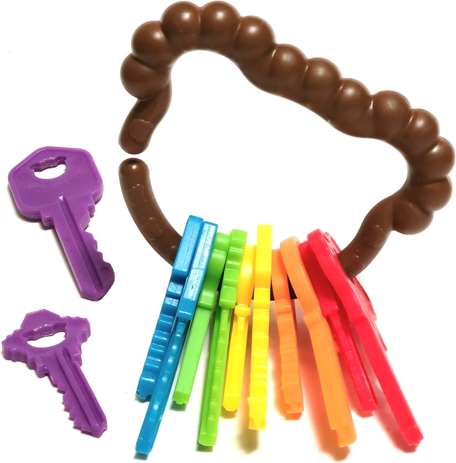 Engaging Baby Keys Montessori Toys for Toddlers - Fun Learning Keys for 2 Year Olds with Activity Ebook - Journey Must Haves