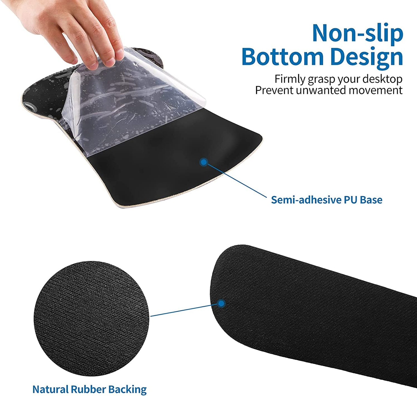 Enhance Your Comfort with the Galaxy Ergonomic Keyboard and Mouse Wrist Rest Set - Lightweight, Durable Support for Pain - Free Typing and Gaming - Journey Must Haves